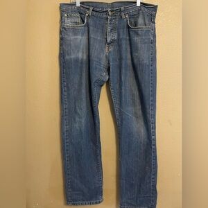 Men’s Patagonia Iron Clad Blue Denim Jeans Size 36x32 100% Organic Cotton